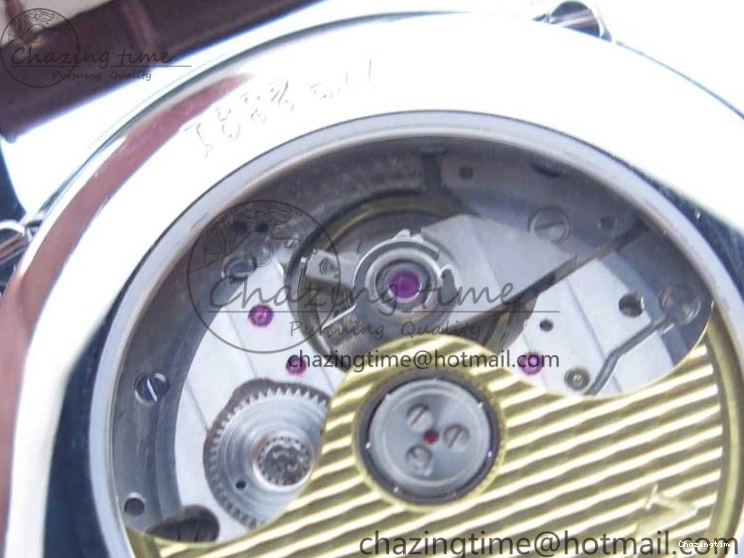 0321 Villeret 6654 SS Complicated Function OMF 1:1 Best Edition White Dial on Brown Leather Strap A6654 V Popular 7904